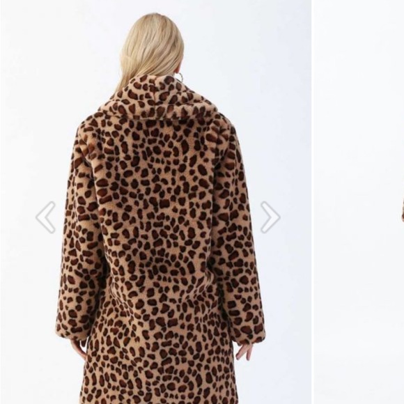 Viral Leopard Print Fur Coat 🧥 size small 🤎 - Picture 2 of 5